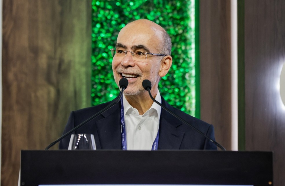 José Olympio Pereira, presidente do banco, fala na última edição da J. Safra Brazil Conference. — Foto: Divulgação