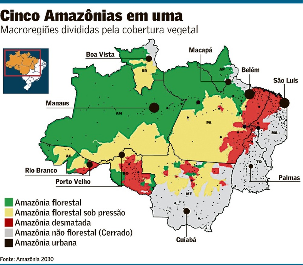Plano prevê dividir Amazônia em 5 áreas de desenvolvimento | Brasil ...