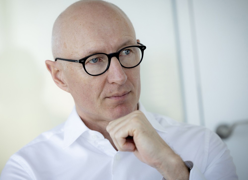 Lars Jørgensen, presidente global da Novo Nordisk, afirma que os medicamentos à base de semaglutida ajudam a combater doenças cardiovasculares — Foto: Carsten Snejbjerg/Bloomberg