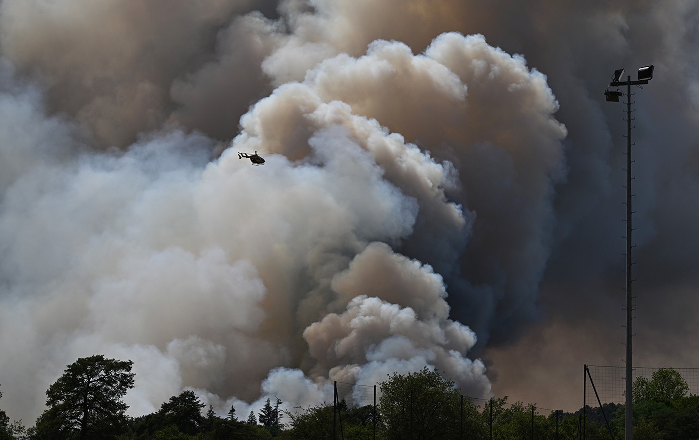 Calor e fogo na Europa