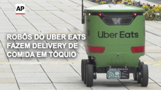 Robôs do Uber Eats fazem delivery de comida em Tóquio