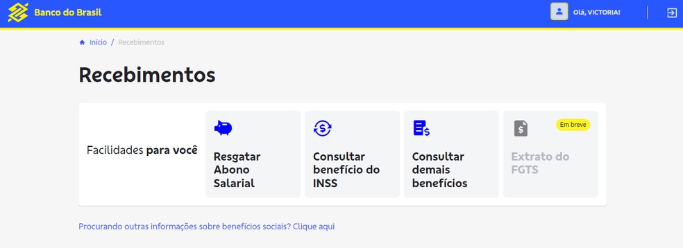 Banco do Brasil é responsável pelo pagamento do Pasep — Foto: Reprodução/Pasep