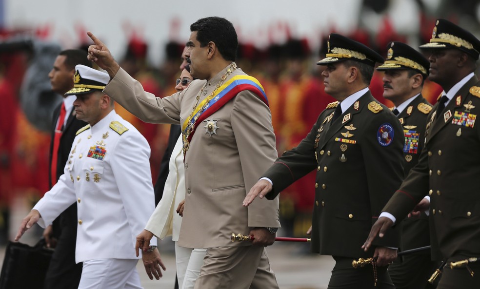 Nicolás Maduro, presidente da Venezuela — Foto: Fernando Llano / Associated Press