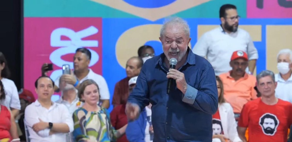 Lula durante evento em Aracaju — Foto: Reprodução/Facebook