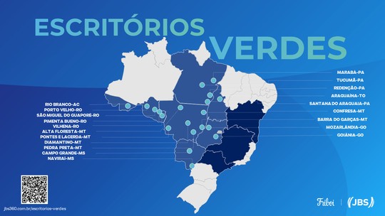 Escritórios Verdes, da JBS, regularizam 8 mil fazendas e ampliam em 57% o atendimento a produtores rurais Escritórios Verdes, da JBS, regularizam 8 mil fazendas e ampliam em 57% o atendimento a produtores rurais