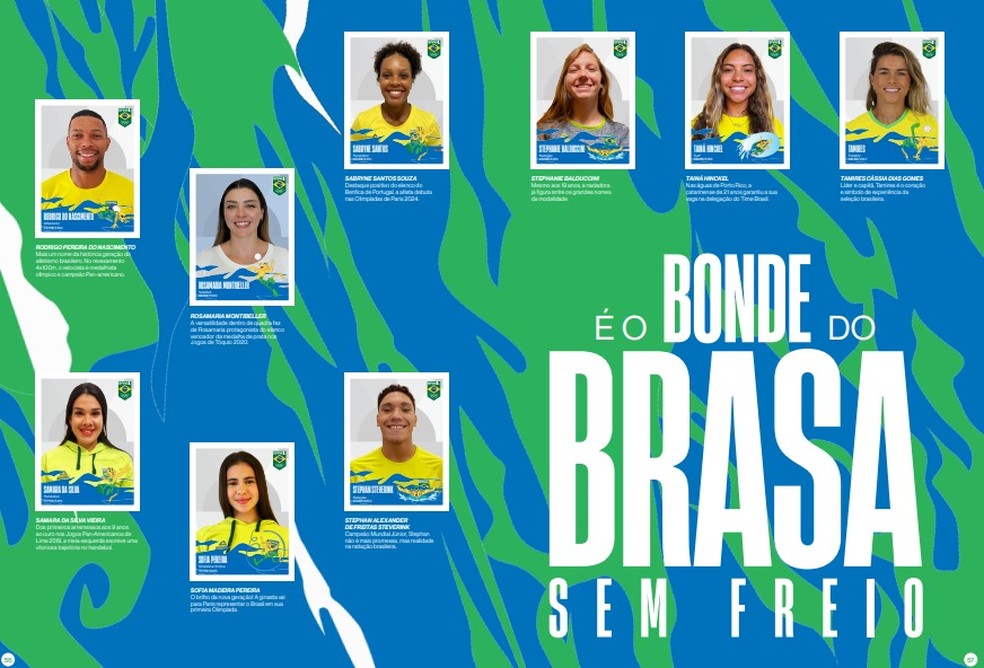 Álbum de figurinhas dos Jogos de Paris trará informações sobre a delegação brasileira — Foto: Divulgação