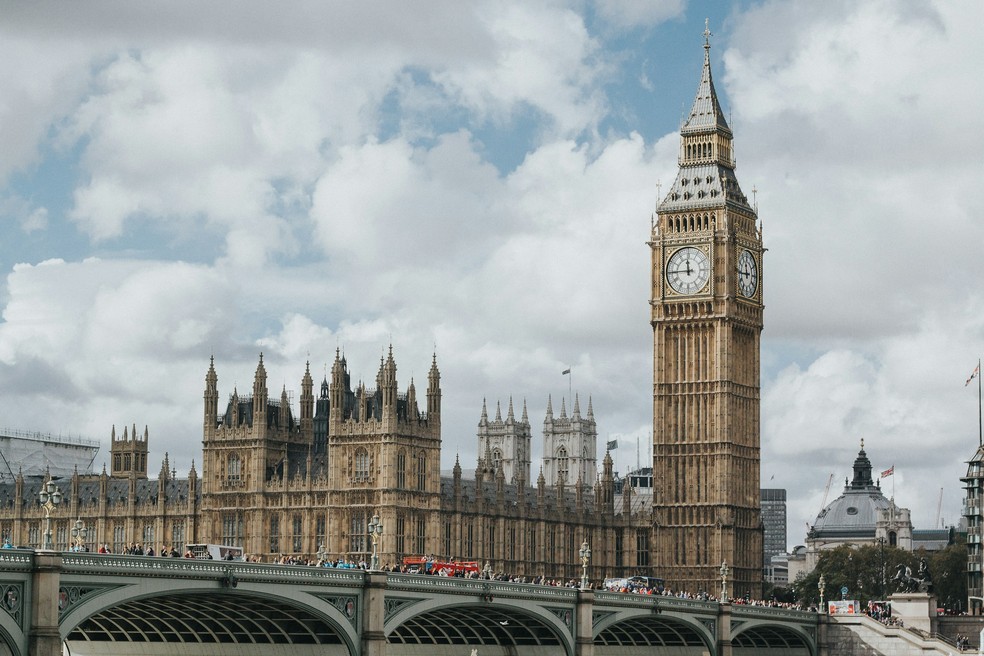 Londres, Big Ben, Reino Unido, UK, Inglaterra — Foto: Marcin Nowak/Unsplash