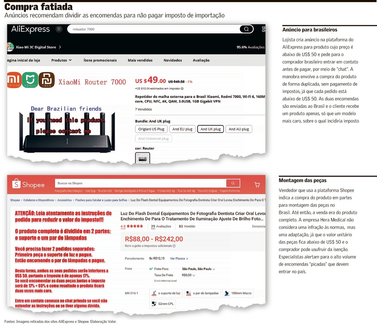 Lojistas usam subterfúgios para burlar imposto