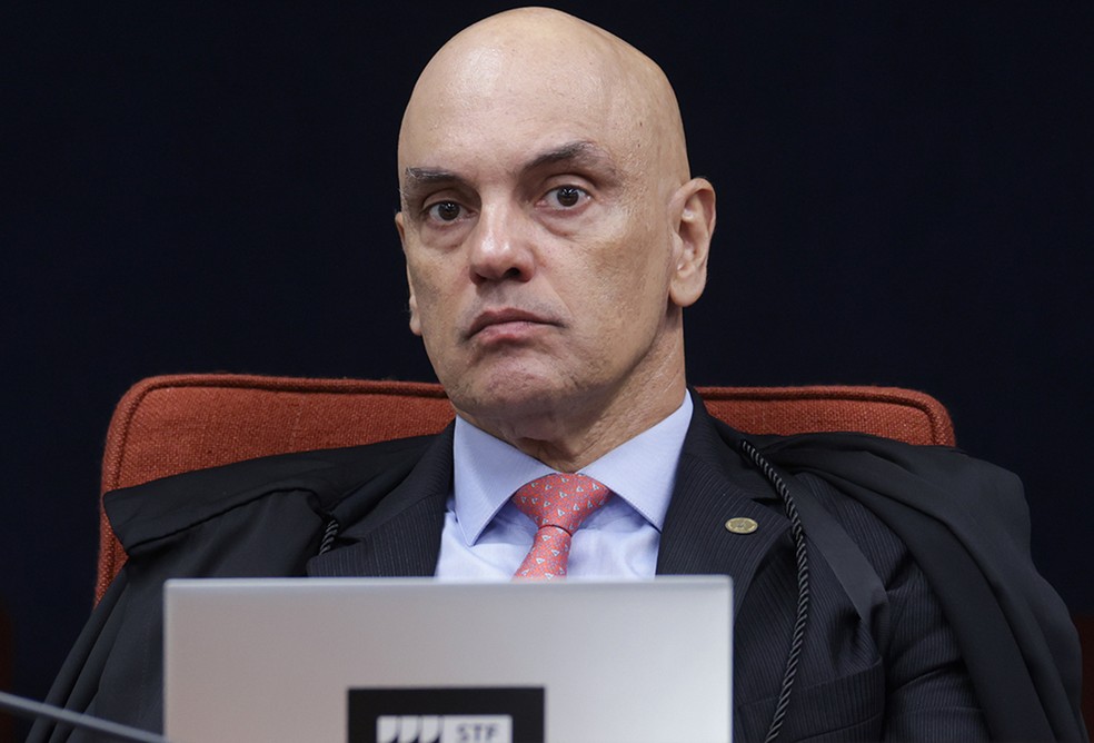 Moraes: nota divulgada pelo STF diz que mensagens de visualização única não conferem com os contatos do ministro — Foto: Rosinei Coutinho/STF - 24/2/2026