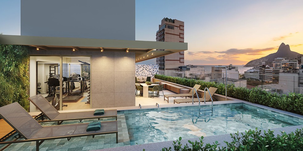 A coleção Be.in.Rio tem seis empreendimentos em Ipanema, escolhido estrategicamente em função da alta liquidez e da ampla oferta de serviços e lazer — Foto: OPPORTUNITY IMOBILIÁRIO/DIVULGAÇÃO