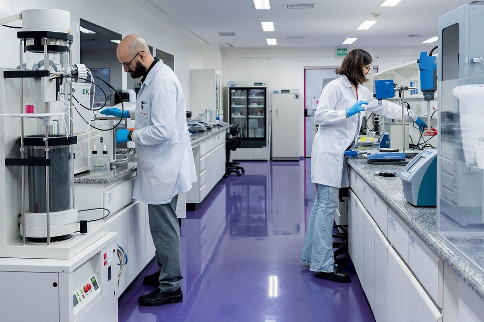 InnovaTech Lab, laboratório do Aché inaugurado em 2022 para pesquisas, protótipos e aplicação de tecnologias farmacêuticas — Foto: Divulgação