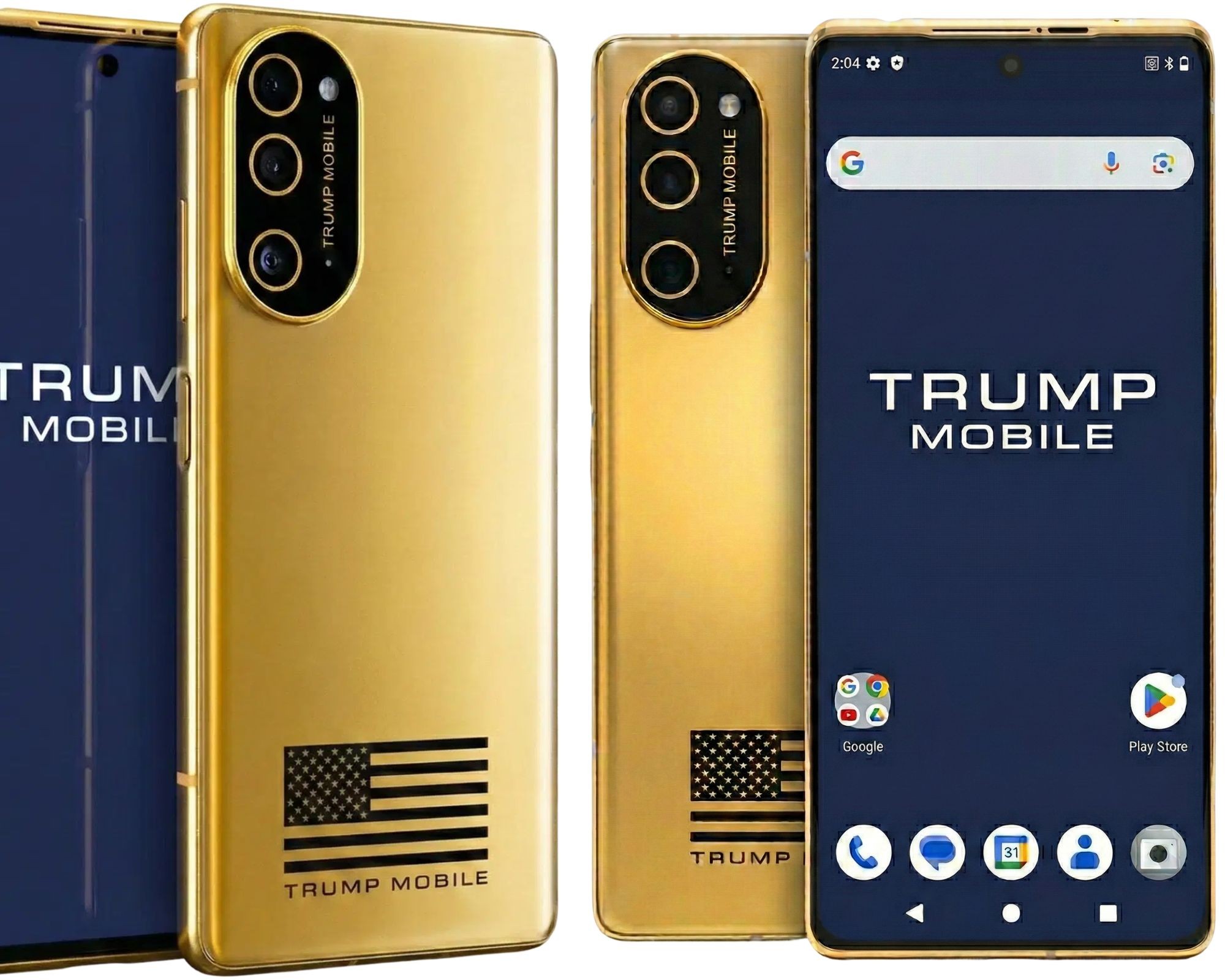 Celular de Trump estreia atrasado e com bandeira dos EUA errada