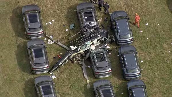 Helicópteros que colidiram no Rio operavam sob regras de voo visual, mas estavam visíveis aos radares
