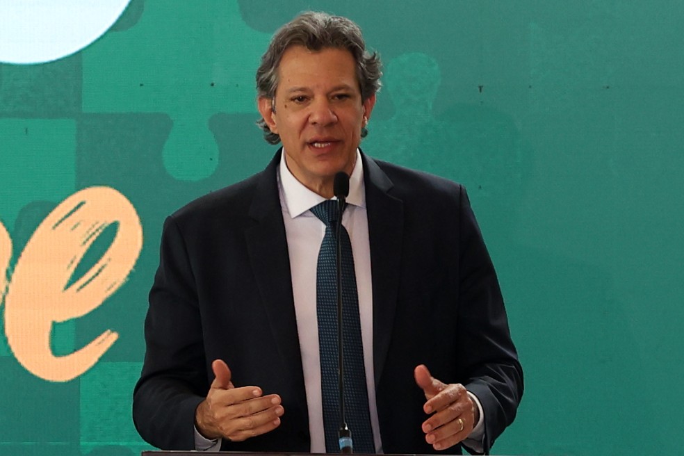 Ministro Fernando Haddad em evento político.