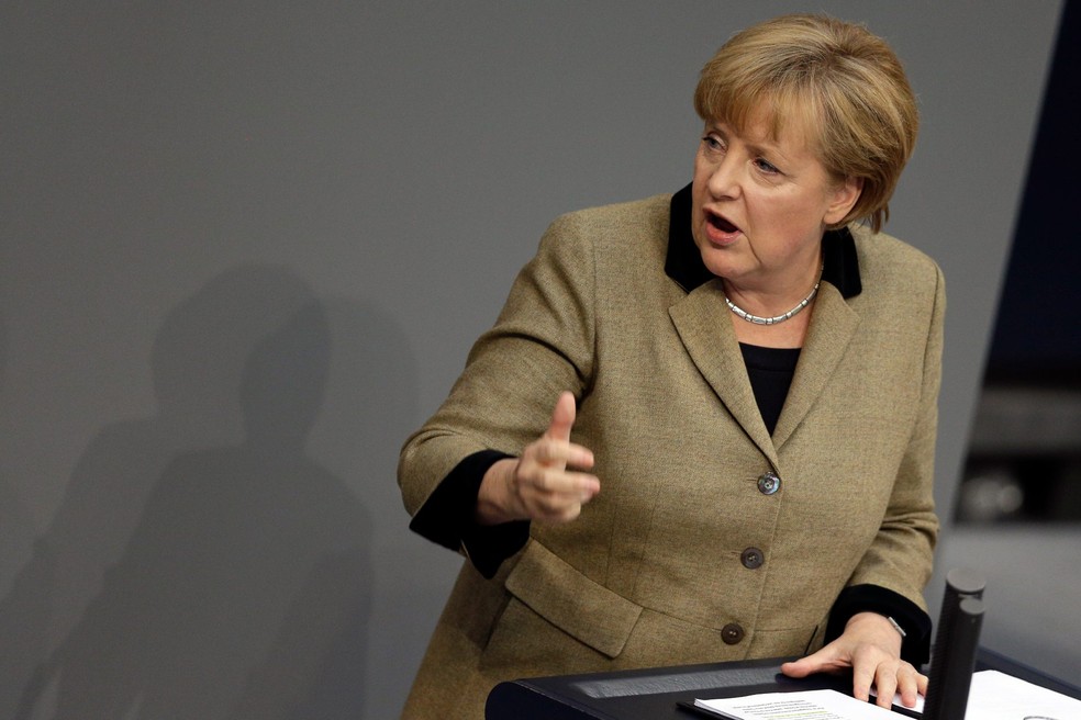 A premiê alemã, Angela Merkel — Foto: Michael Sohn/AP