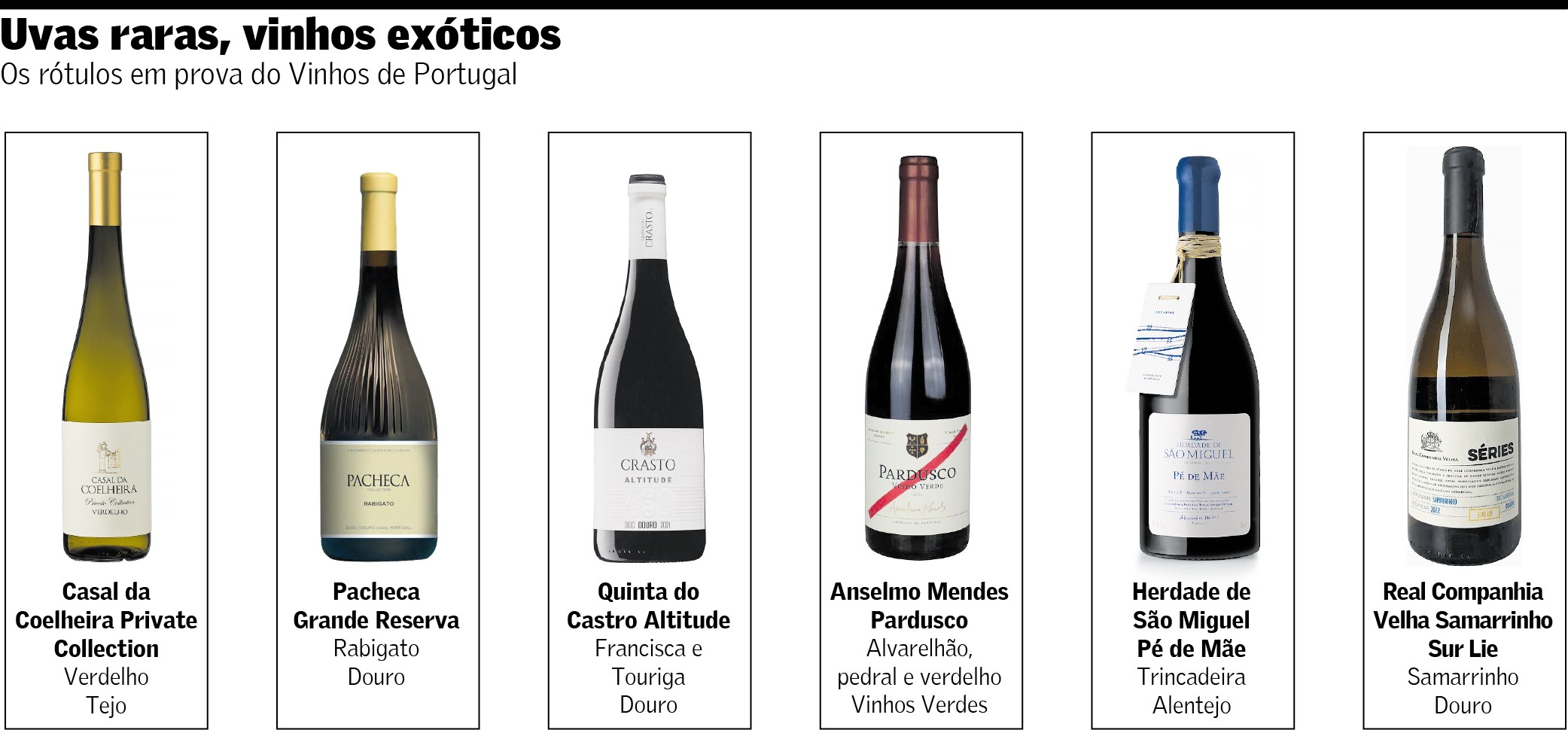 Vinhos de Portugal traz rótulos produzidos a partir de seis castas exóticas