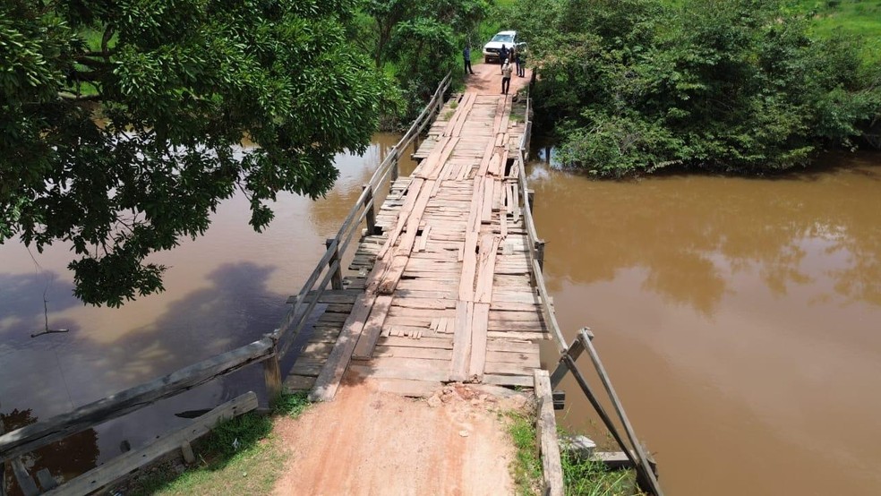 Ponte na microrregião de Imperatriz, no Maranhão — Foto: PATRÍCIO COELHO/FAEMA