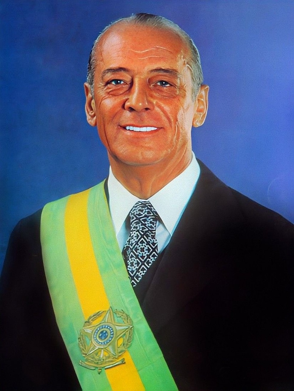 João Figueiredo, com a faixa presidencial — Foto: Governo do Brasil via Wikimedia Commons