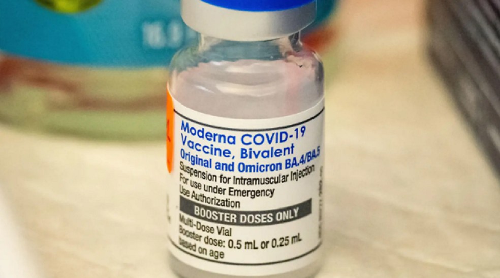 Vacina bivalente contra a covid-19 da Moderna — Foto: Reprodução