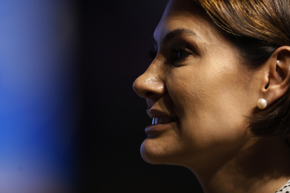 Michelle Bolsonaro em 2023 — Foto: CRISTIANO MARIZ/Agência O Globo
