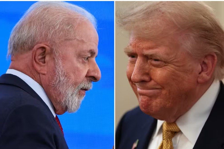 Presidente Lula e Donald Trump em encontro diplomático oficial para tratar de temas bilaterais.