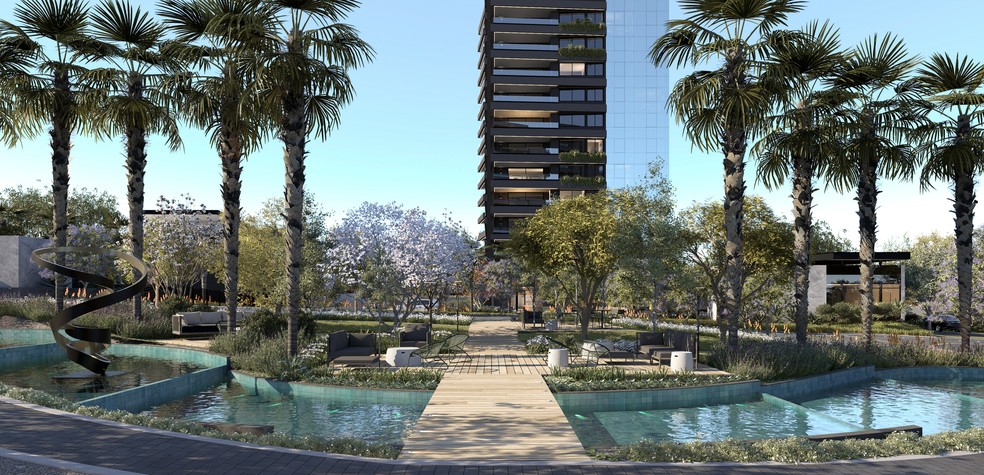 No Chile, a Plaenge desenvolve o Distrito Paulista: um complexo residencial com sete torres na capital, Santiago — Foto: DIVULGAÇÃO/PLAENGE