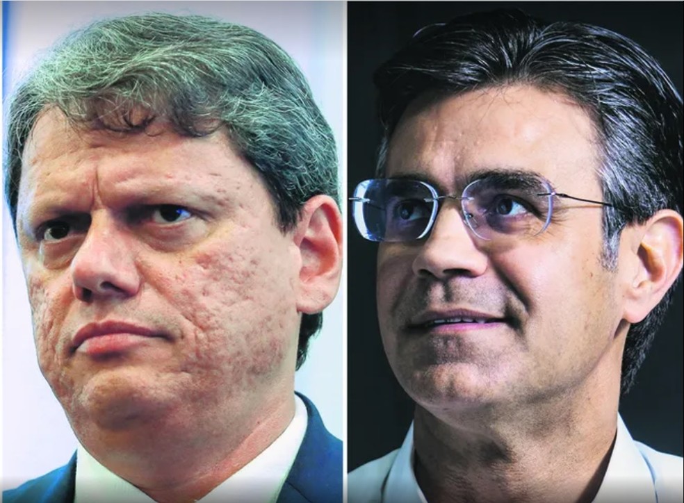 Tarcísio de Freitas e Rodrigo Garcia, candidatos ao governo de São Paulo — Foto: Montagem/Valor