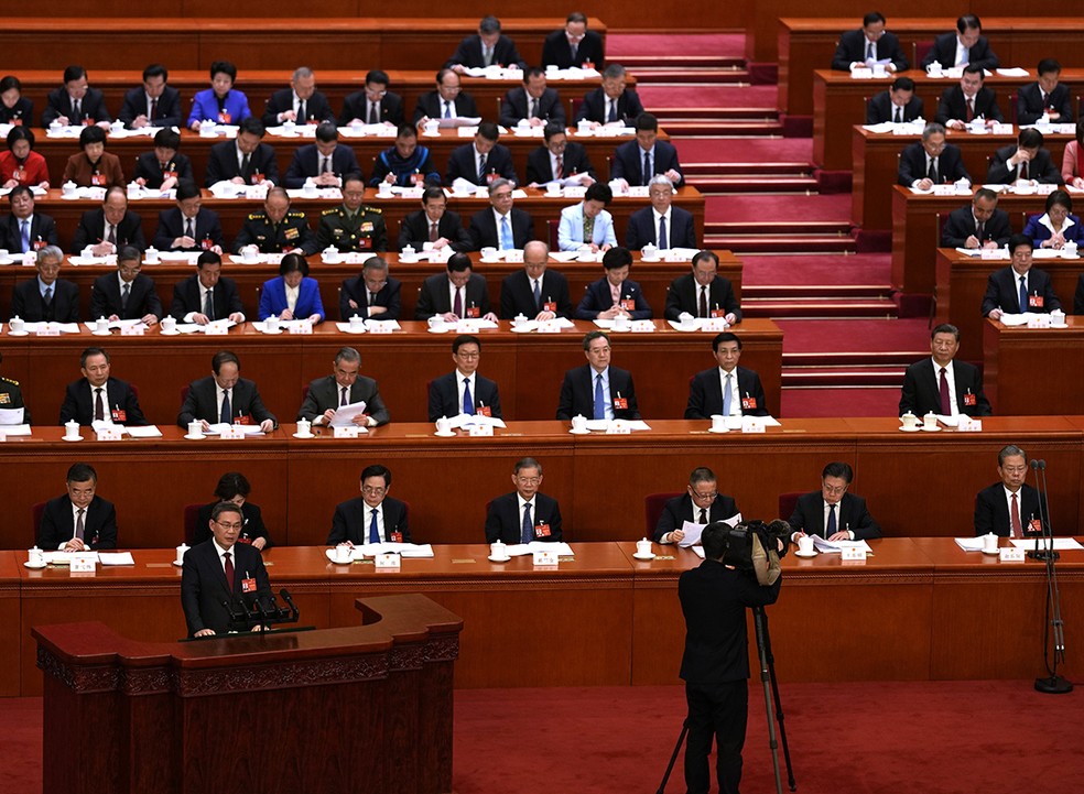 Reunião do Partido Comunista da China — Foto: Imagem Valor Econômico