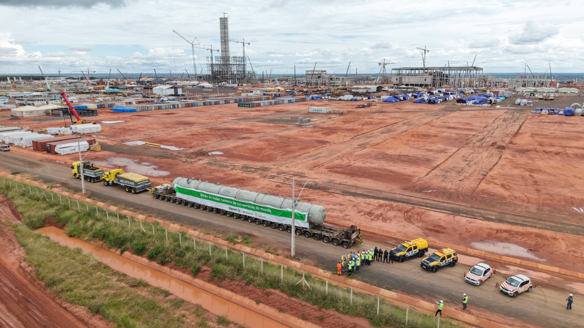 Projetada para ser maior planta de celulose do mundo, fábrica da Arauco acelera obras em etapa tecnológica