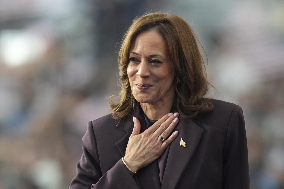 Kamala Harris (foto de arquivo) — Foto: Stephanie Scarbrough/AP