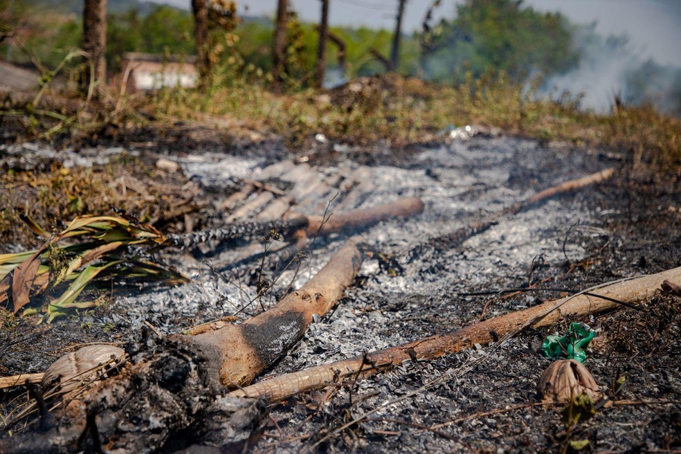 Incêndios assolam região de Porto Velho (RO) — Foto: Wesley Pontes/ SMC de Porto Velho
