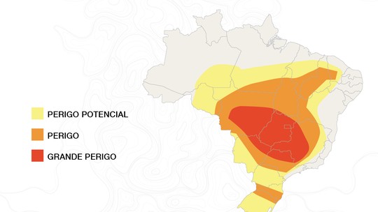 Brasil tem alerta de 'grande perigo' para baixa umidade do ar