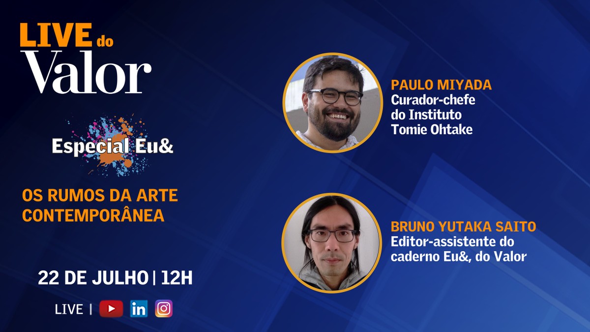 LIVE DO VALOR: Paulo Miyada fala sobre arte contemporânea