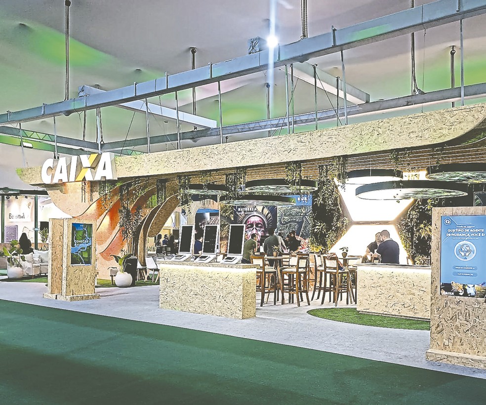 CAIXA stand at COP30: venue for debates on inclusive development models — Photo: ACERVO CAIXA