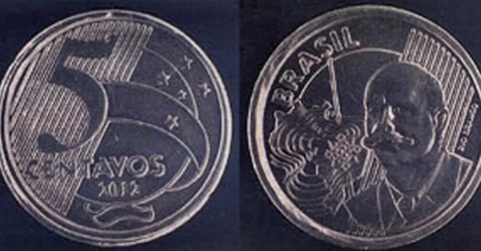 Moedas de R$ 0,50 com reverso de R$ 0,5 — Foto: Reprodução/Banco Central
