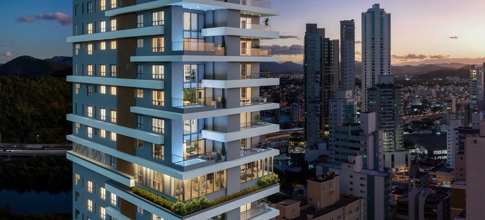 Hyde Atlântica, em Balneário, terá 200 metros de altura e luxo de sobra — Foto: EMBRAED/DIVULGAÇÃO