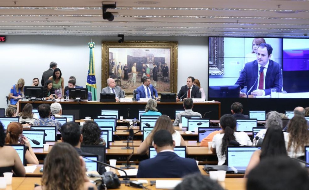 Sessão da CCJ analisa processo de cassação de Glauber Braga — Foto: Kayo Magalhães/Câmara dos Deputados