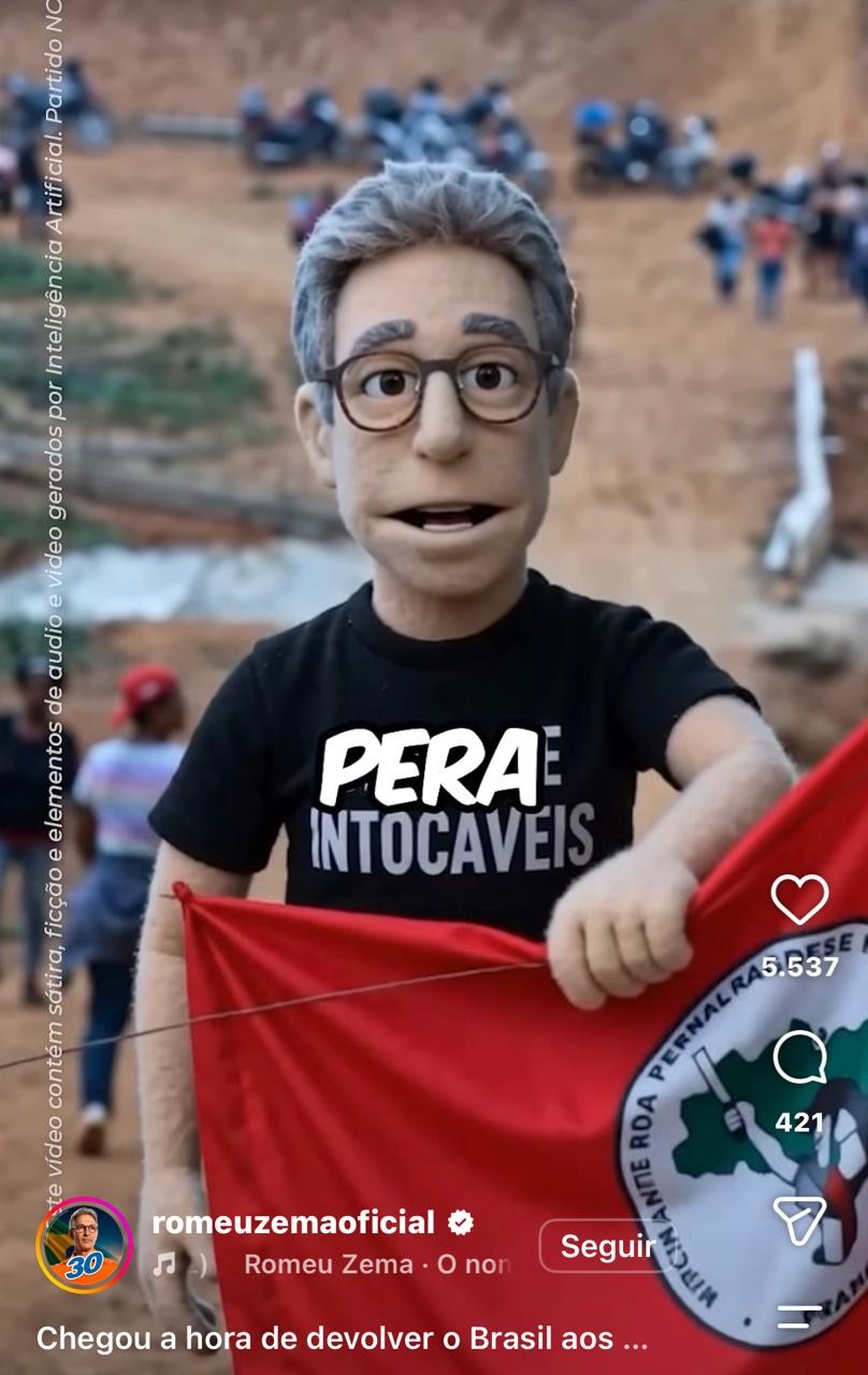 Zema lança jingle com vídeo de IA em que diz que vai ‘acabar com o PT’ - QTU Questões do Universo