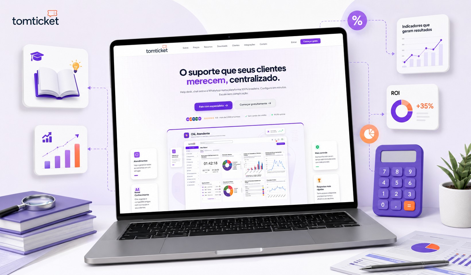 TomTicket lança novo site com conteúdos e calculadora
