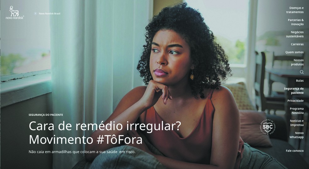 Site do Movimento TôFora tira dúvidas sobre irregularidades de medicamentos. — Foto: Reprodução