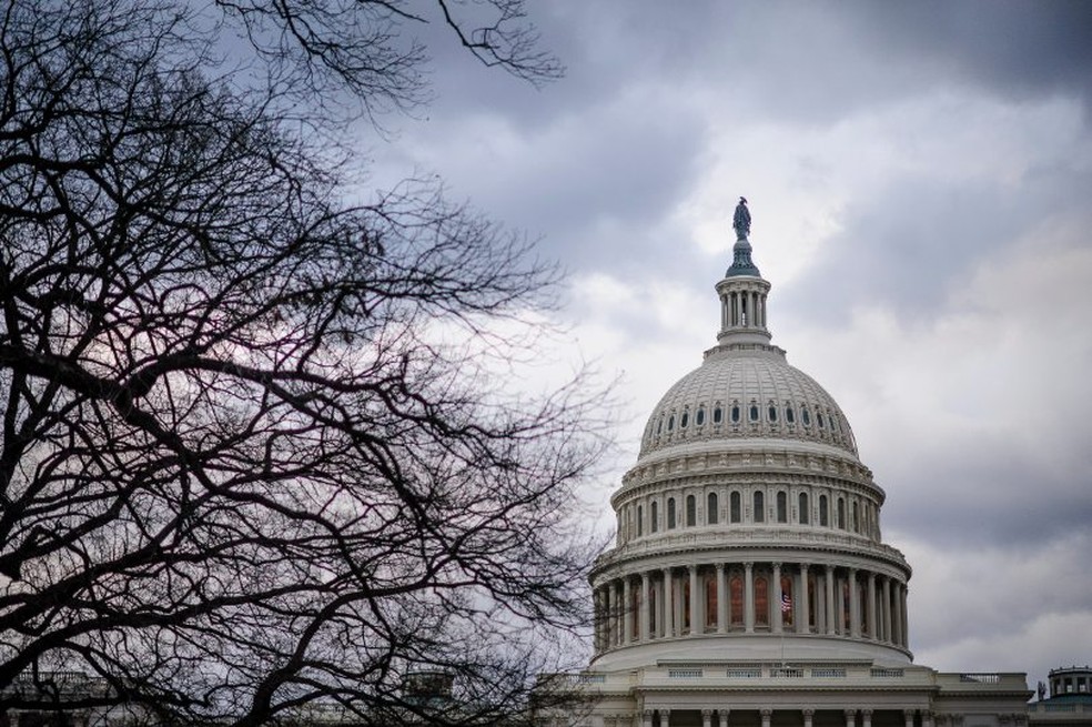 Prédio do Congresso dos EUA — Foto: Pete Marovich/Bloomberg