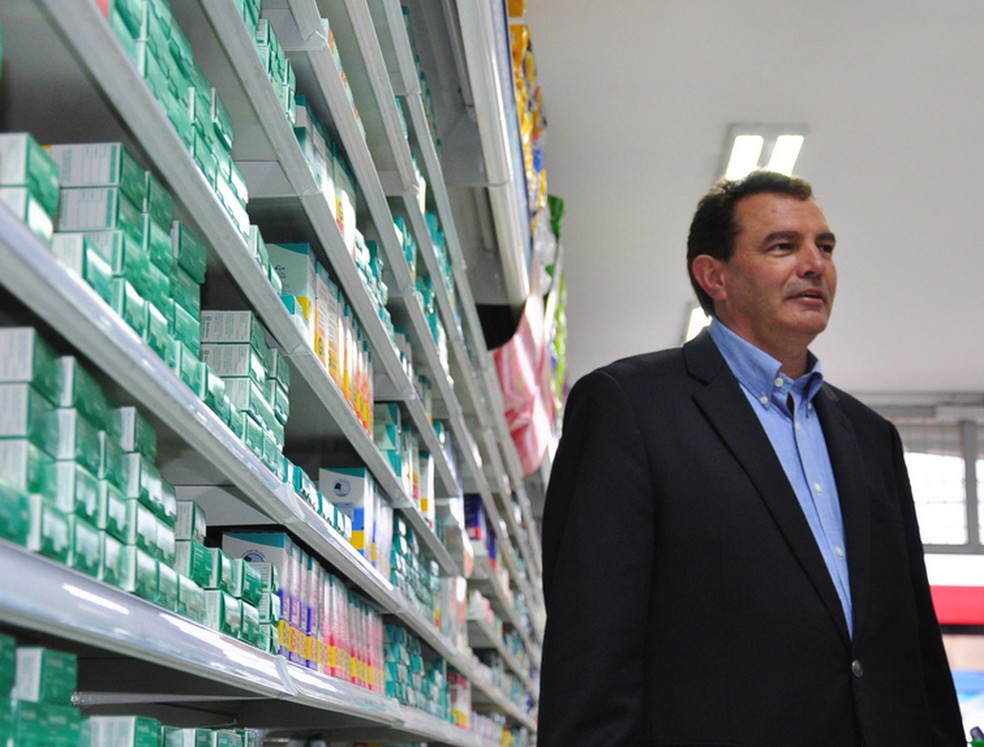 Pedro Henrique Brair, presidente e dono da rede de farmácias São João: "Quem não cresce é comprado ou quebra" — Foto: Gerson Lopes/Valor