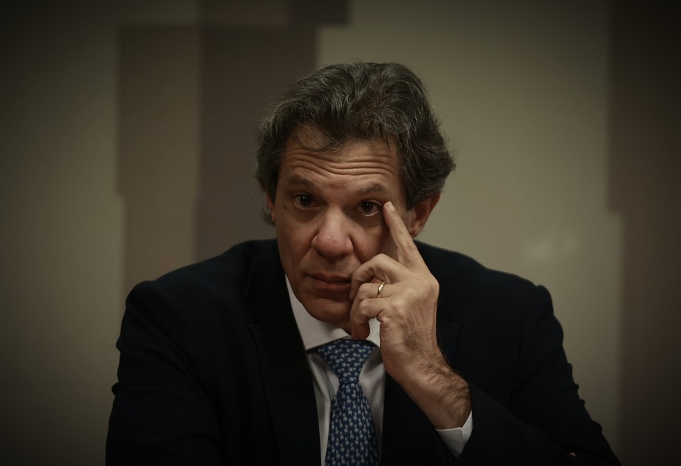 Ministro da Fazenda, Fernando Haddad, em evento no Senado Federal.