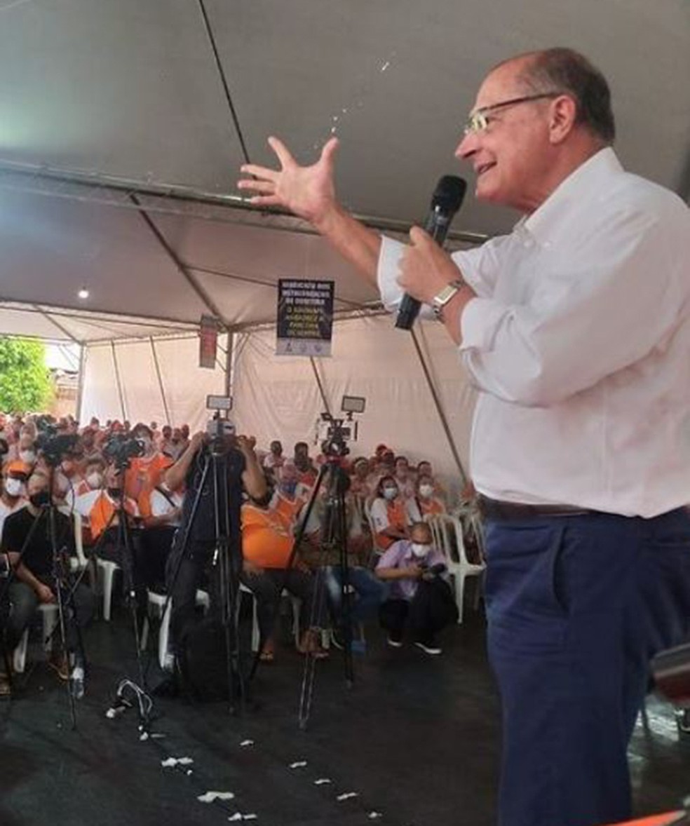 Alckmin: “Momento é de grandeza política, de espírito público, de união” — Foto: Divulgação