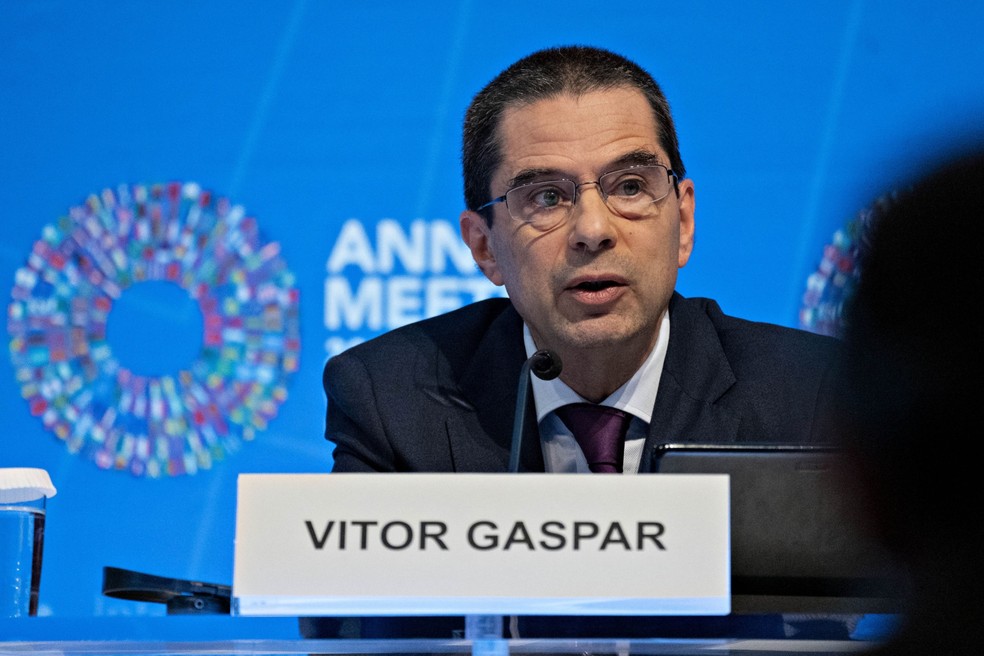 Vitor Gaspar, diretor de assuntos fiscais do FMI — Foto: Andrew Harrer/Bloomberg