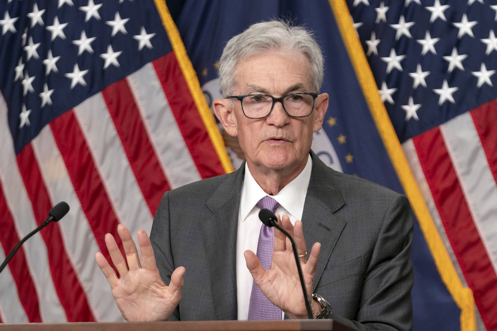 Jerome Powell, presidente do Federal Reserve — Foto: Jose Luis Magana/AP Photo