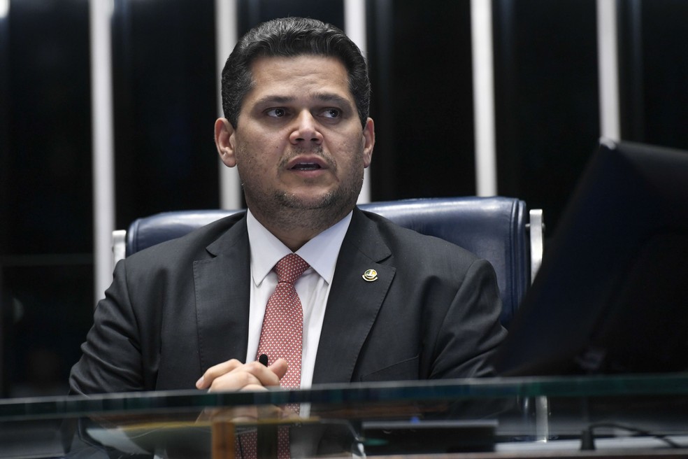Presidente do Senado Federal, Davi Alcolumbre (União-AP) — Foto: Jefferson Rudy/Agência Senado