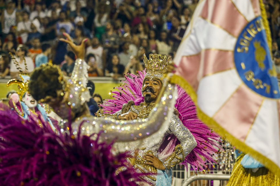Desfile da Rosas de Ouro, no Anhembi — Foto: Paulo Pinto/Agência Brasil