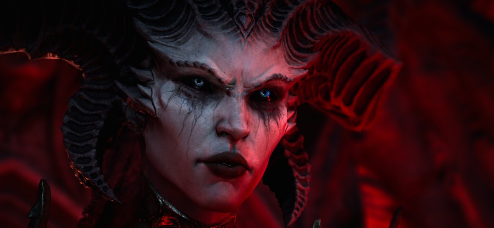 Lilith, personagem vilã do jogo eletrônico Diablo IV, da Activision Blizzard — Foto: Divulgação/Activision Blizzard