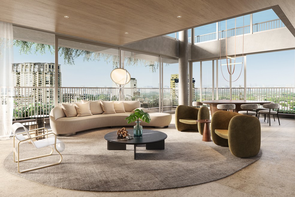 Penthouse do edifício Oscar 900: foco no altíssimo padrão — Foto: RFM/DIVULGAÇÃO
